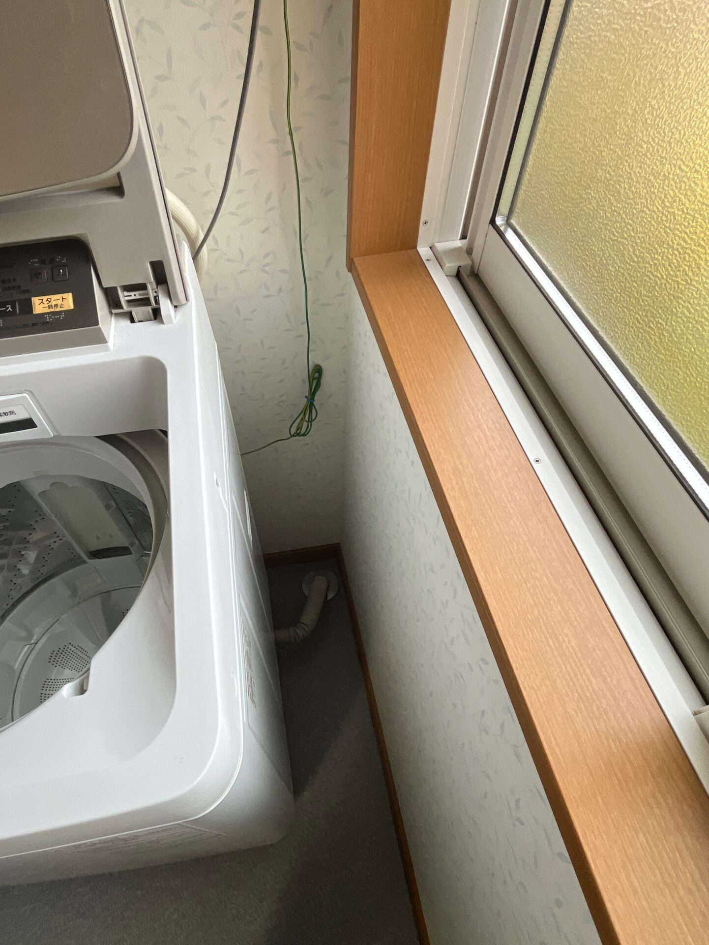 施工前の脱衣室のようす