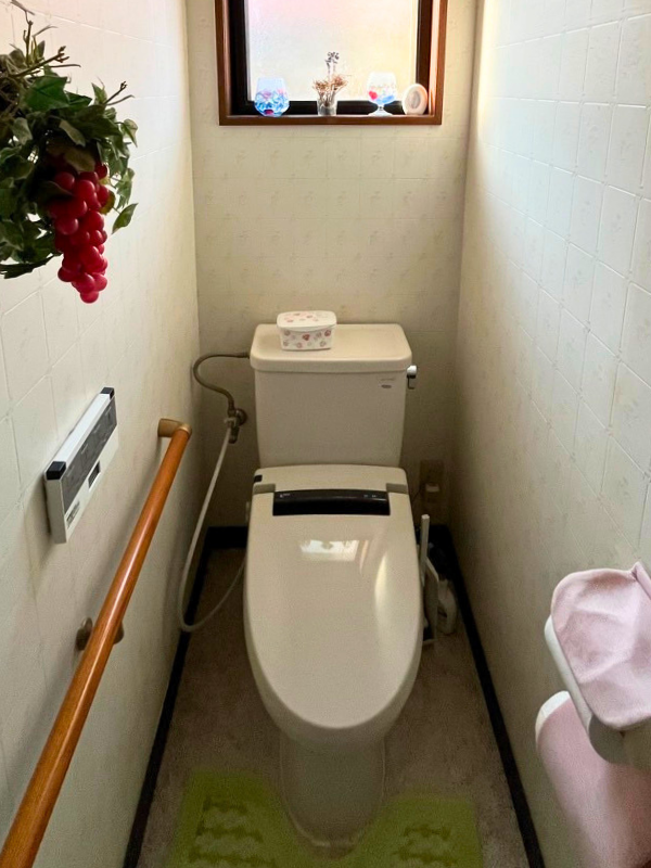 【新潟市西区|トイレ改修工事】便器を約50cm手前へ。歩く距離を短くして、毎日のトイレを安心に