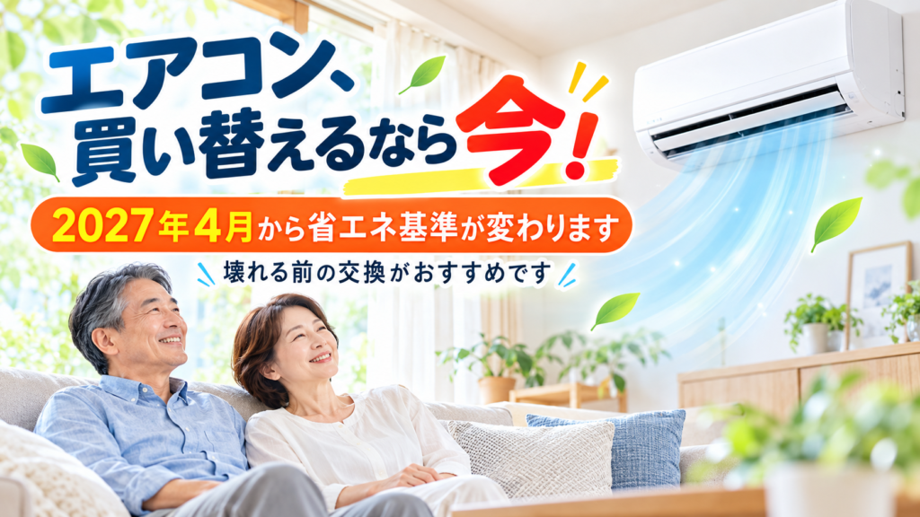 新潟市でエアコンの買い替えを検討する方向けの2027年省エネ基準案内